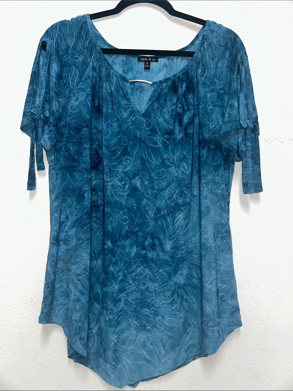 Sami & Jo Teal loose fit blouse